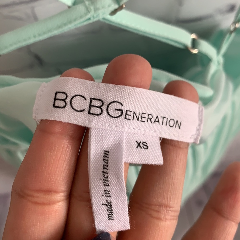 Bcbgeneration Mint Flowy Pleated Dress! - image 3